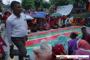 माइतीघरमा लघुवित्त पीडितको आमरण अनशन